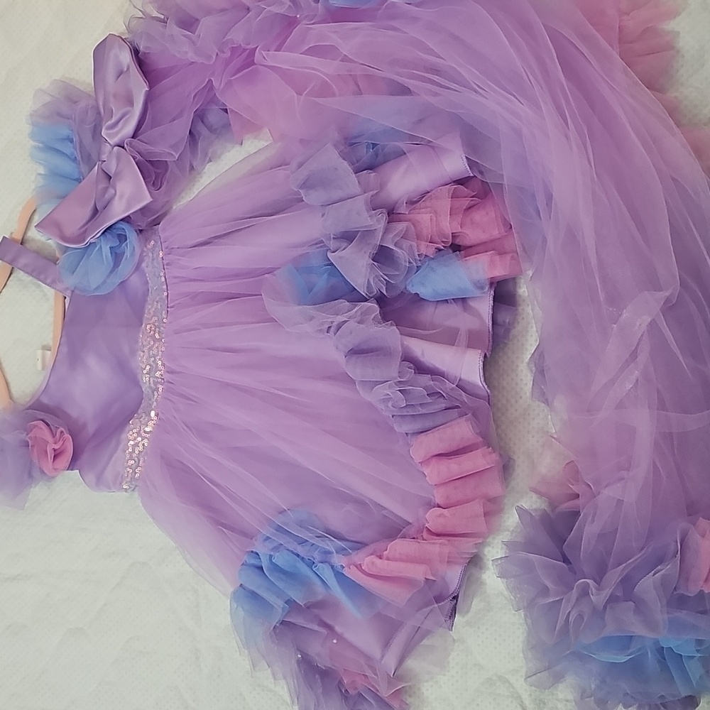 Stunning Princess Purple and Blue Todd Dress - Picture 3 of 9